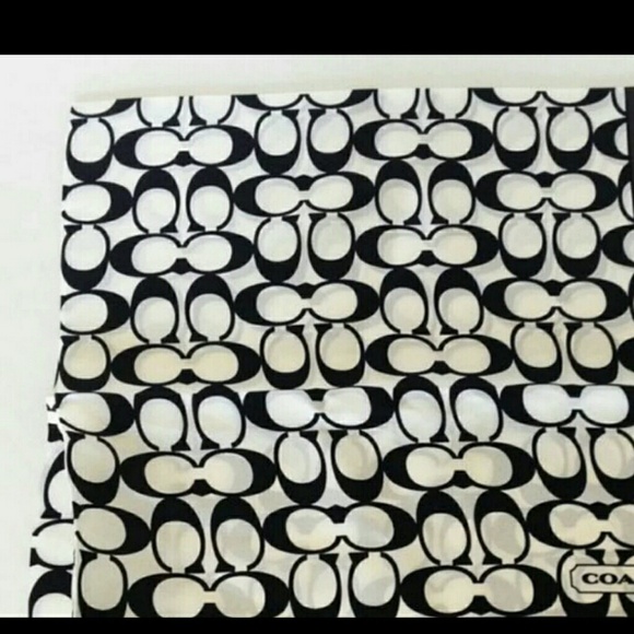 *SOLD*Auth. Signature C Coach Silk Scarf - Picture 2 of 2